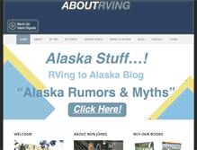 Tablet Screenshot of aboutrving.com